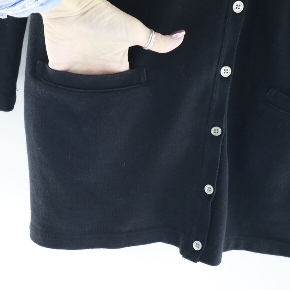 Lauren Ralph Lauren Cardigan Women L Black Preppy Sophisticated Classic Timeless - Picture 6 of 14